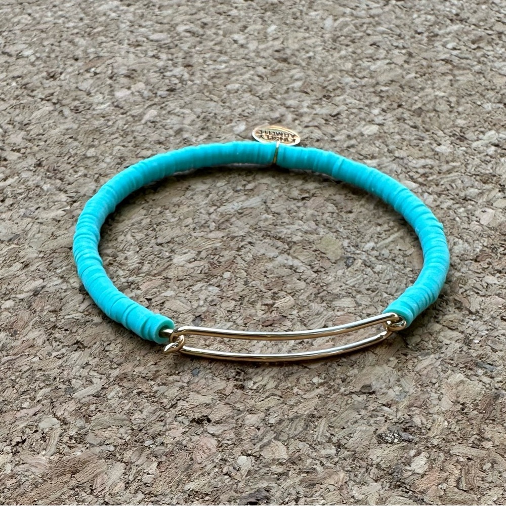 NEW Kinsley Armelle Charm Collection Mint Bar Cuff Bracelet